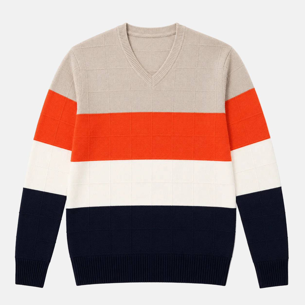 Korean V-Neck Knit Sweater