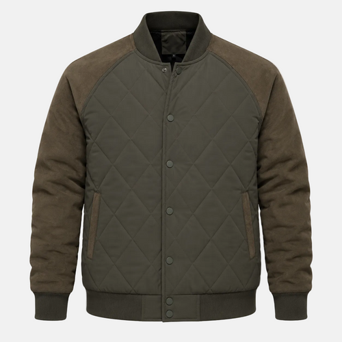 Quilted Bomber Jacket