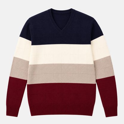 Korean V-Neck Knit Sweater