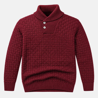 Men’s Crew Neck Sweater Textured Knit