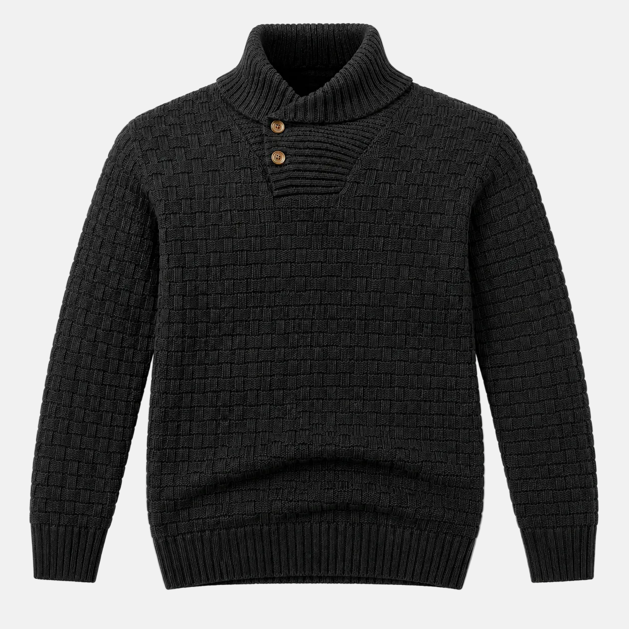 Men’s Crew Neck Sweater Textured Knit