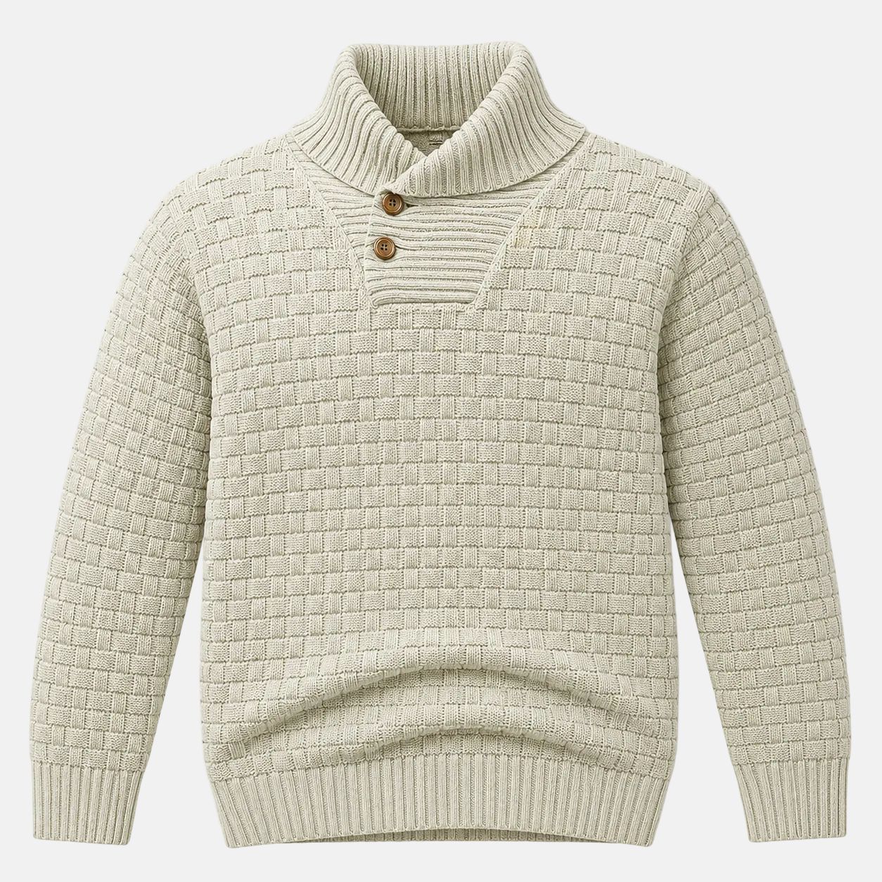 Men’s Crew Neck Sweater Textured Knit