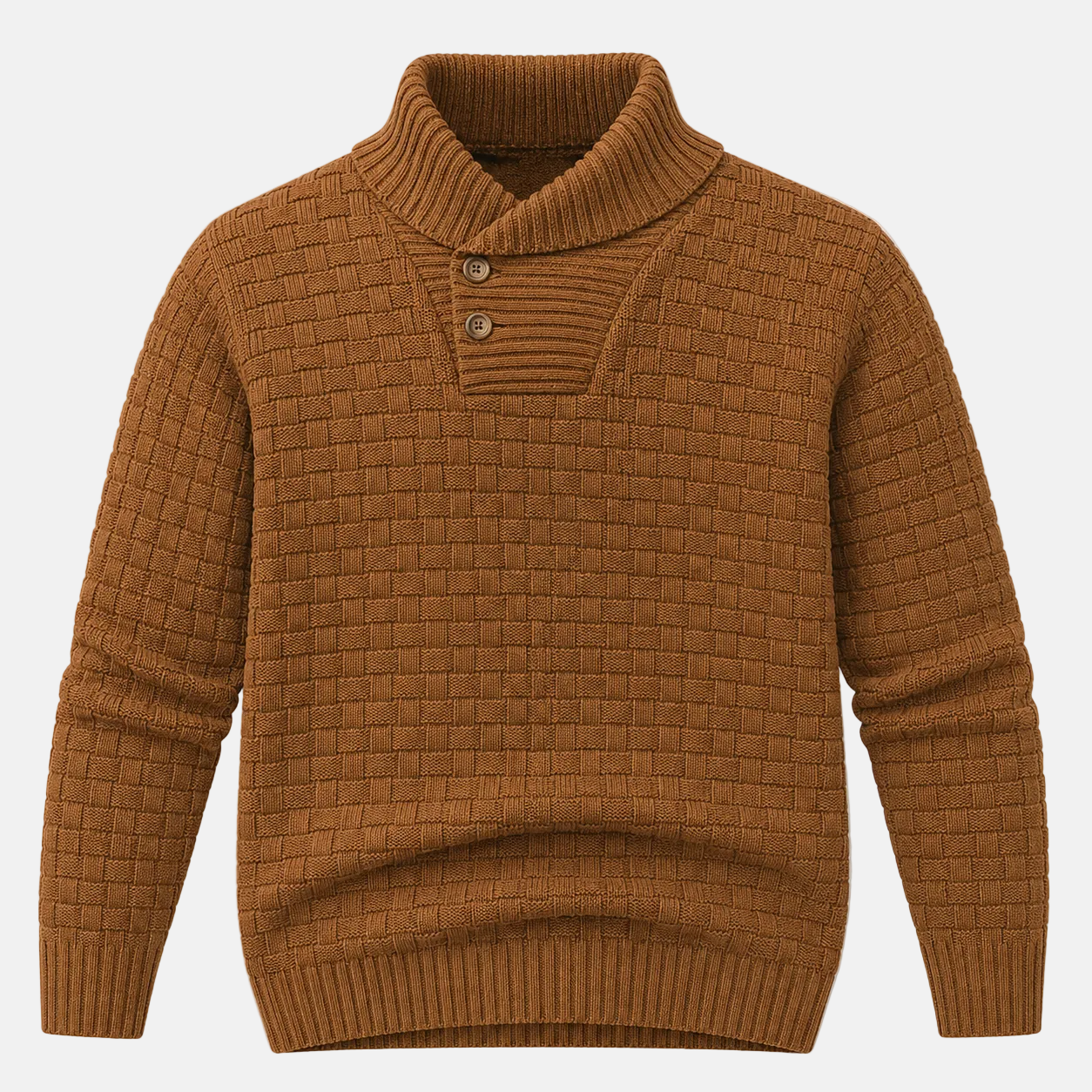 Men’s Crew Neck Sweater Textured Knit
