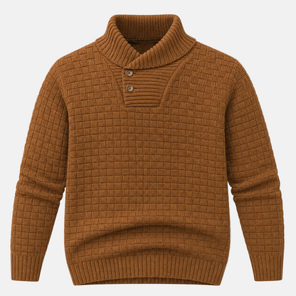 Men’s Crew Neck Sweater Textured Knit