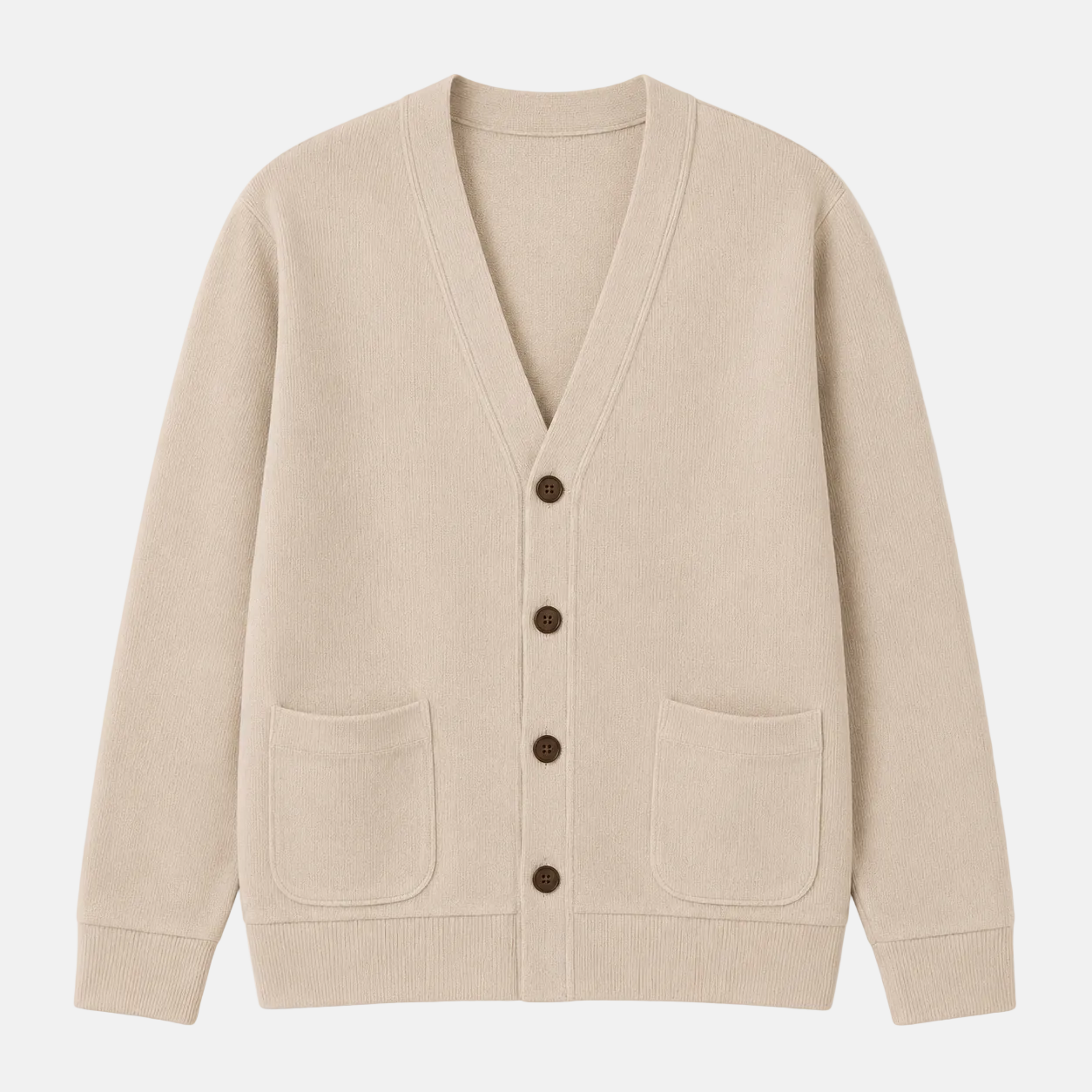 Men´s Cotton Knit V-Neck Cardigan