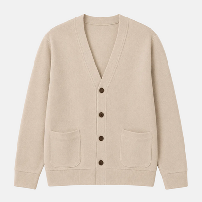 Men´s Cotton Knit V-Neck Cardigan