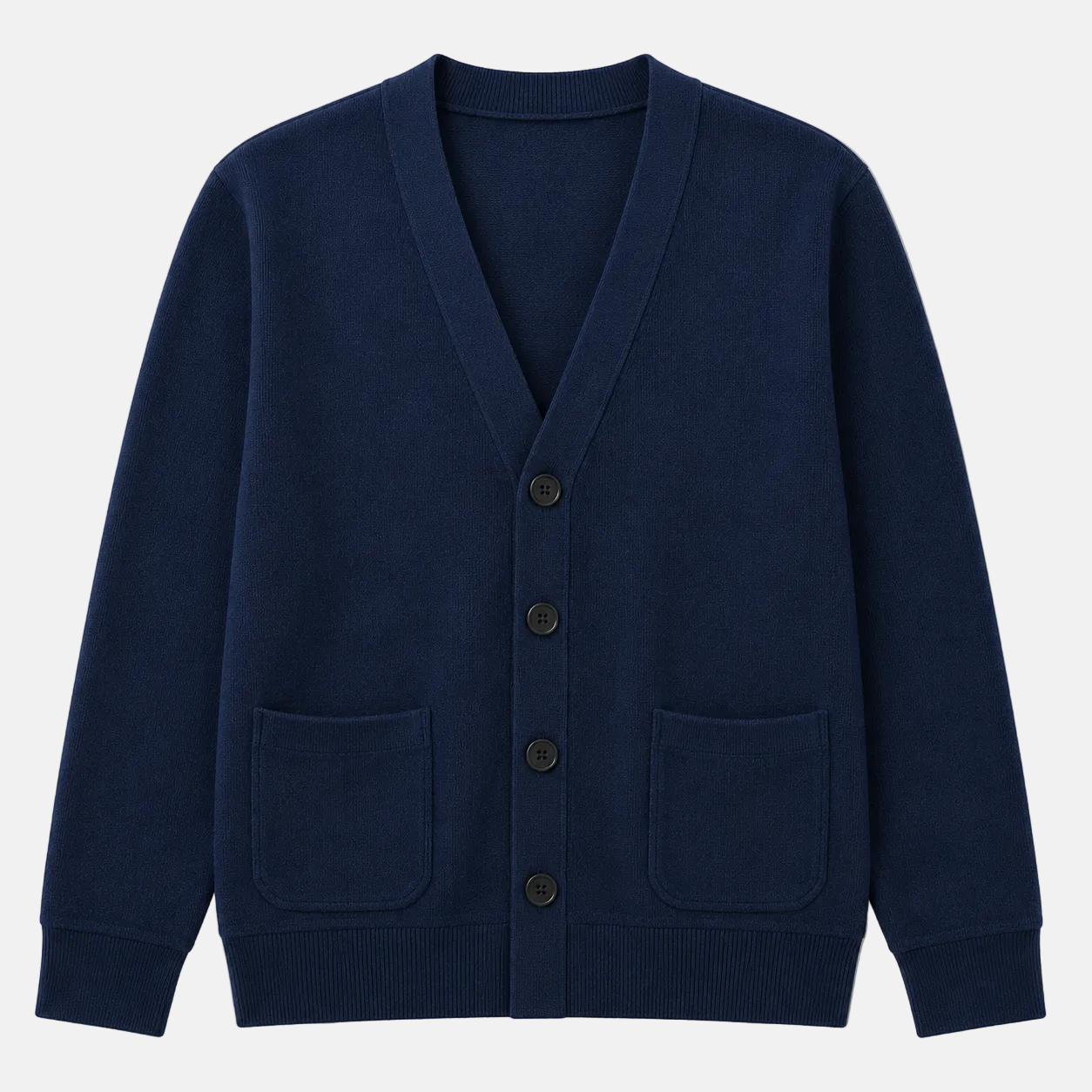 Men´s Cotton Knit V-Neck Cardigan