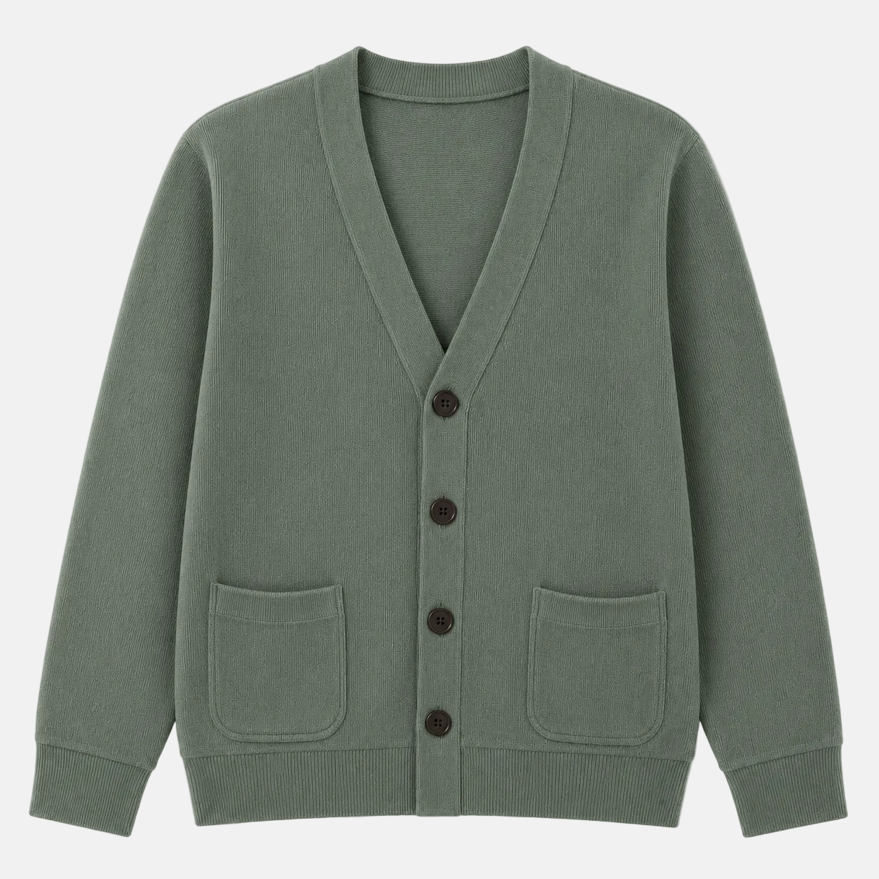 Men´s Cotton Knit V-Neck Cardigan