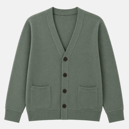 Men´s Cotton Knit V-Neck Cardigan