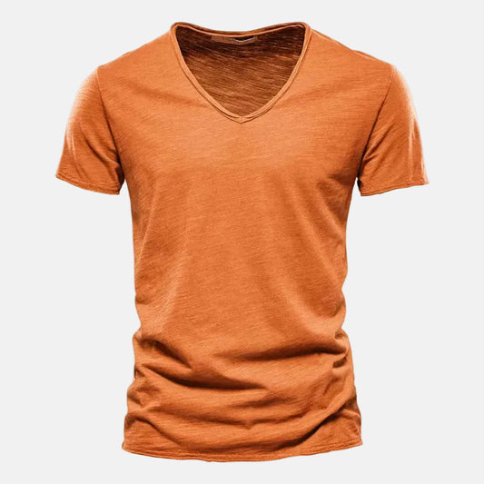 Soft Cotton V-Neck Slim Fit T-Shirt
